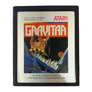 Gravitar Silver Label Mail Order Exclusive Cartridge Atari 2600 - Tested & Works